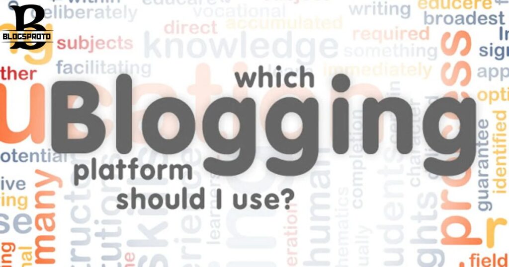 Select a blogging platform