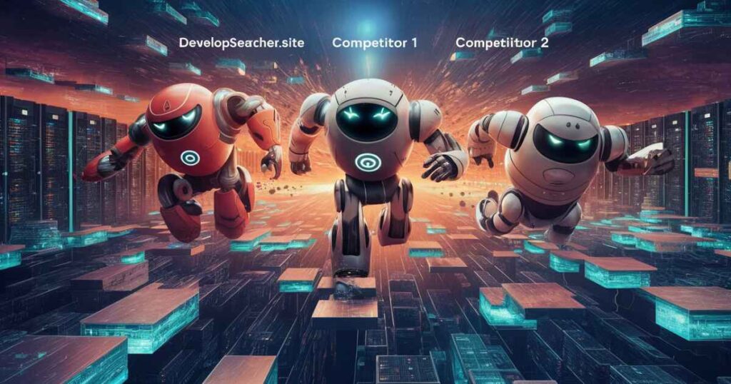 DevelopSearcher.site vs. Competitor 1 vs. Competitor 2